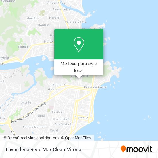 Lavanderia Rede Max Clean mapa