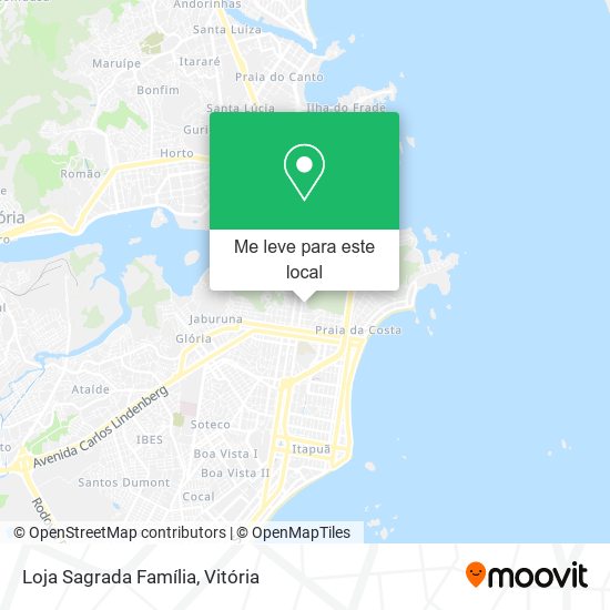 Loja Sagrada Família mapa