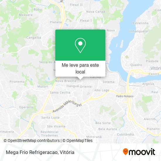 Mega Frio Refrigeracao mapa