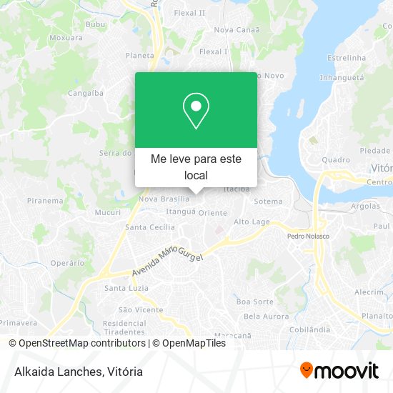 Alkaida Lanches mapa