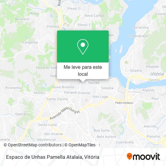 Espaco de Unhas Pamella Atalaia mapa