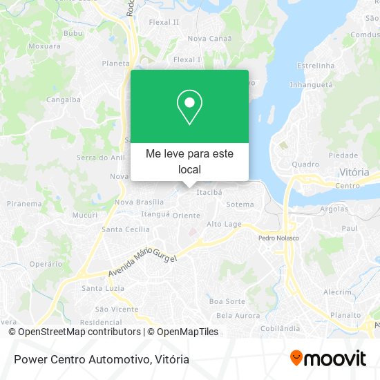 Power Centro Automotivo mapa