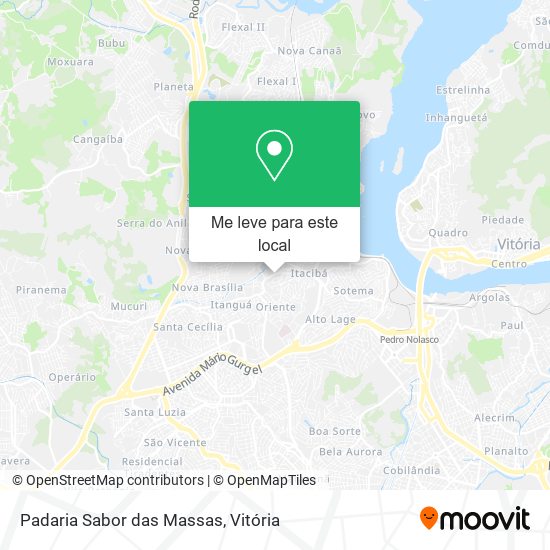 Padaria Sabor das Massas mapa