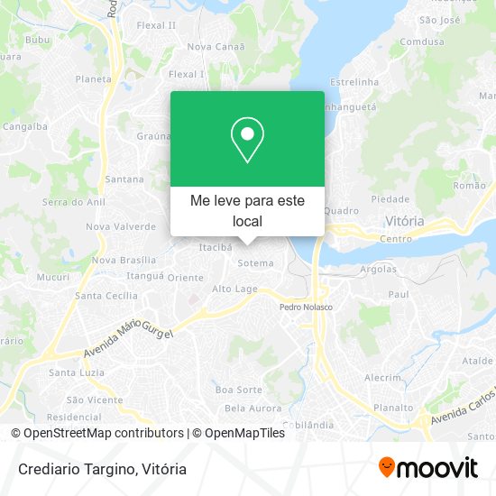 Crediario Targino mapa
