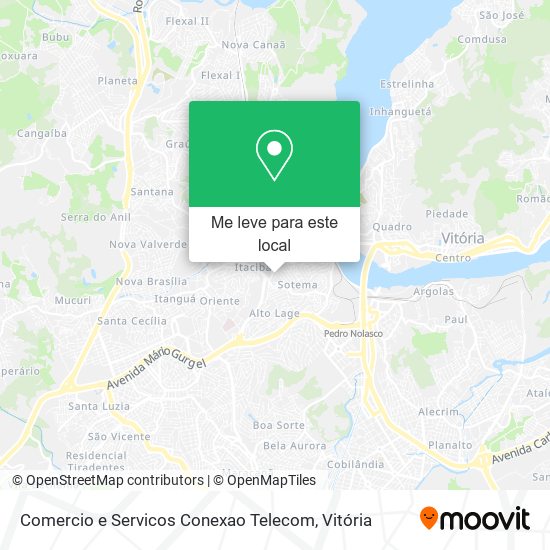 Comercio e Servicos Conexao Telecom mapa