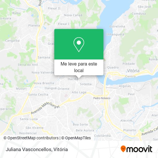 Juliana Vasconcellos mapa