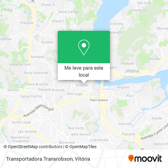 Transportadora Transrobson mapa