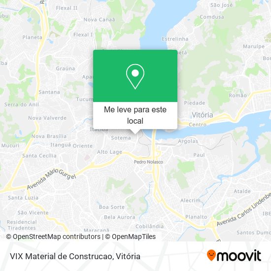 VIX Material de Construcao mapa