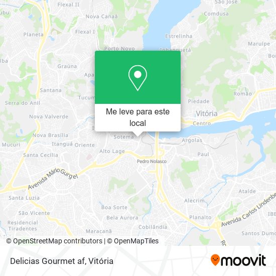 Delicias Gourmet af mapa