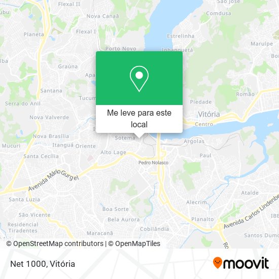 Net 1000 mapa