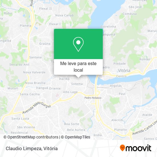 Claudio Limpeza mapa