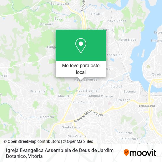 Igreja Evangelica Assembleia de Deus de Jardim Botanico mapa
