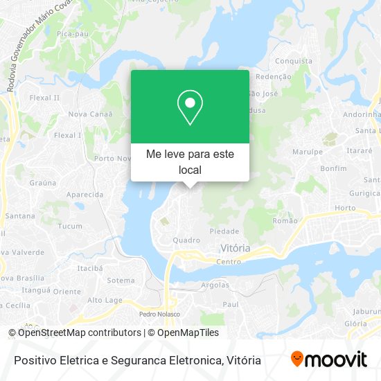 Positivo Eletrica e Seguranca Eletronica mapa