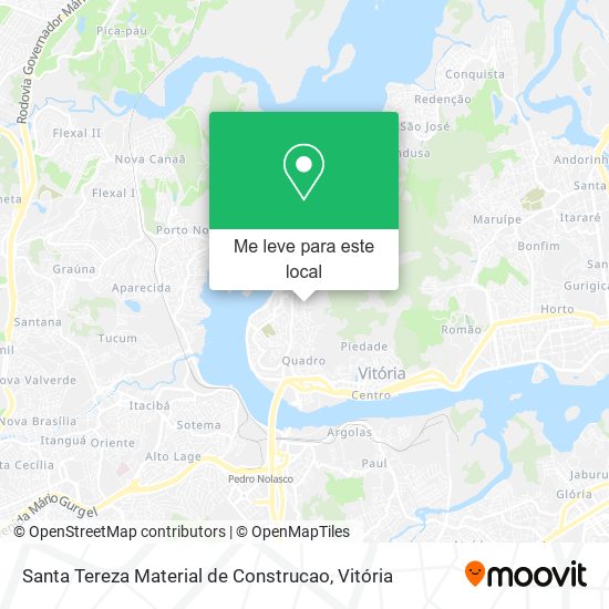 Santa Tereza Material de Construcao mapa
