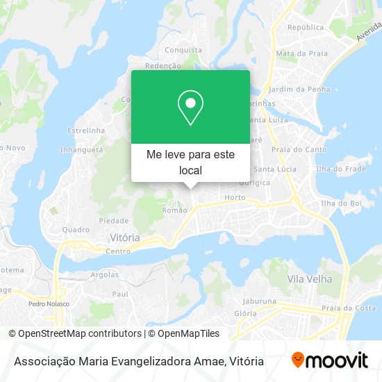 Associação Maria Evangelizadora Amae mapa