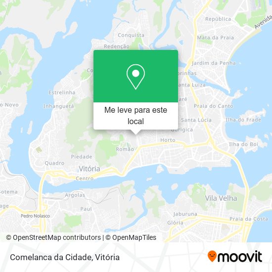 Comelanca da Cidade mapa