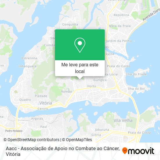 Aacc - Associação de Apoio no Combate ao Câncer mapa