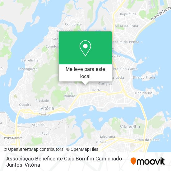 Associação Beneficente Caju Bomfim Caminhado Juntos mapa