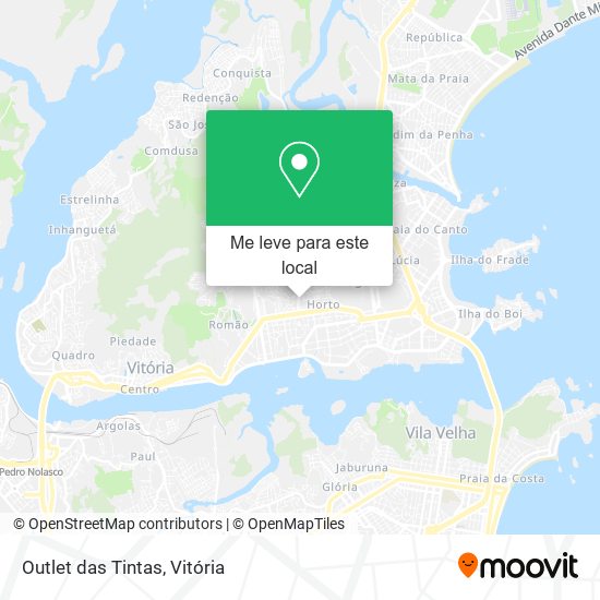 Outlet das Tintas mapa