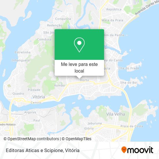 Editoras Aticas e Scipione mapa