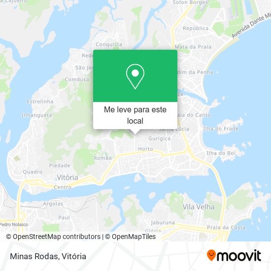 Minas Rodas mapa