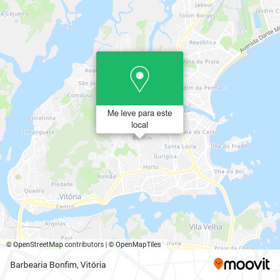 Barbearia Bonfim mapa