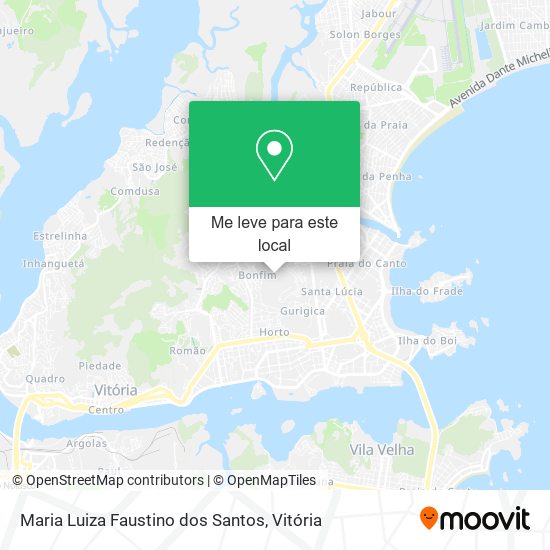 Maria Luiza Faustino dos Santos mapa