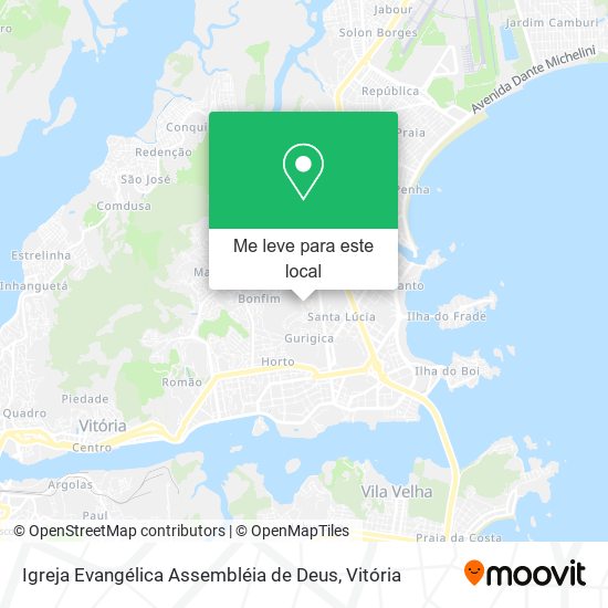 Igreja Evangélica Assembléia de Deus mapa