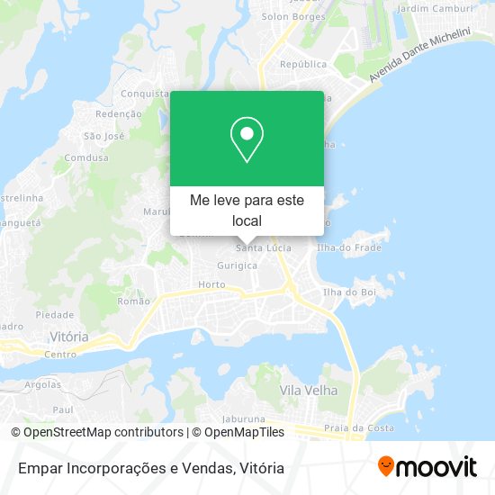 Empar Incorporações e Vendas mapa