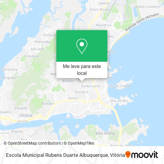 Escola Municipal Rubens Duarte Albuquerque mapa