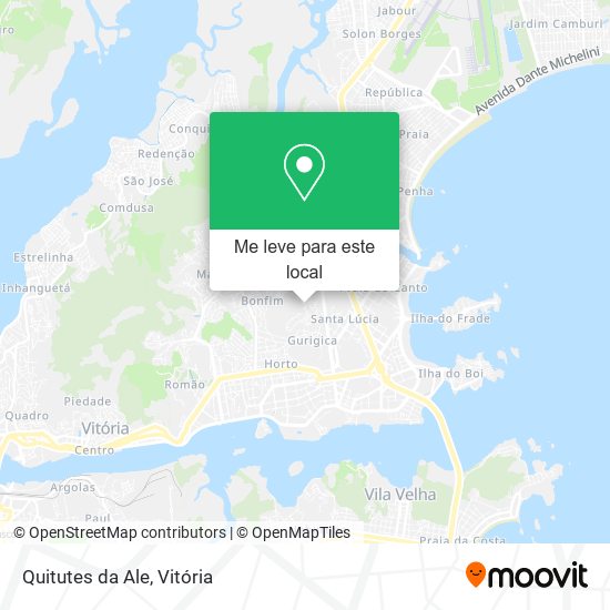 Quitutes da Ale mapa
