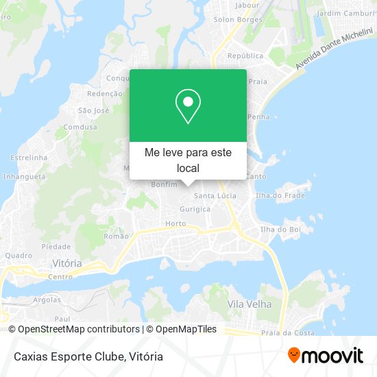 Caxias Esporte Clube mapa