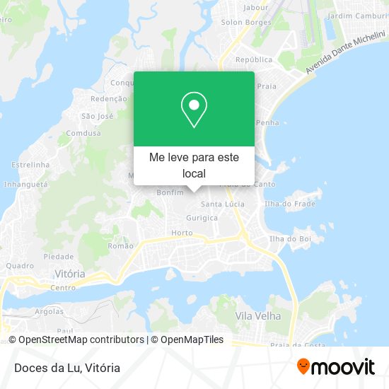 Doces da Lu mapa
