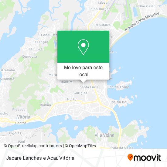 Jacare Lanches e Acai mapa