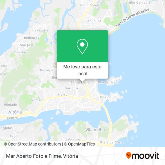 Mar Aberto Foto e Filme mapa