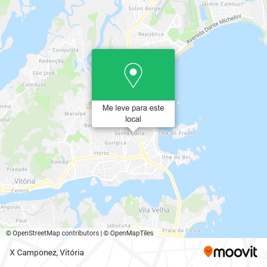 X Camponez mapa