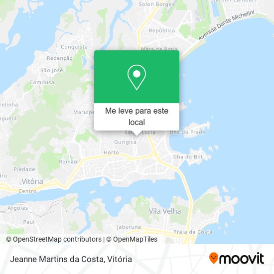 Jeanne Martins da Costa mapa
