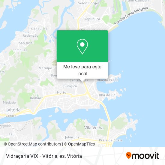 Vidraçaria VIX - Vitória, es mapa