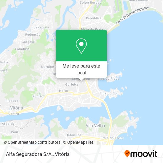 Alfa Seguradora S/A. mapa