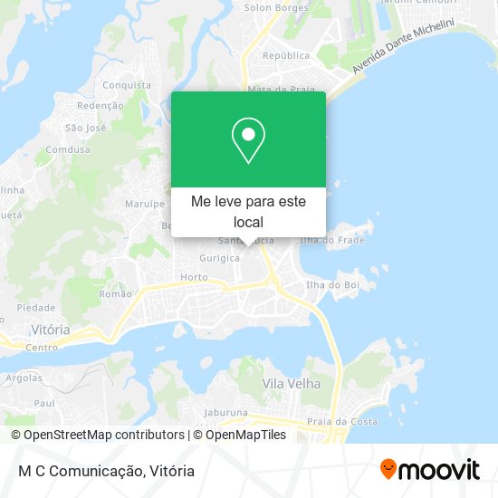 M C Comunicação mapa