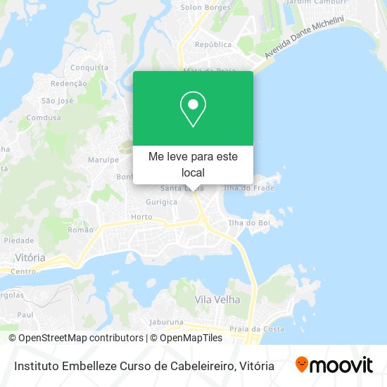 Instituto Embelleze Curso de Cabeleireiro mapa