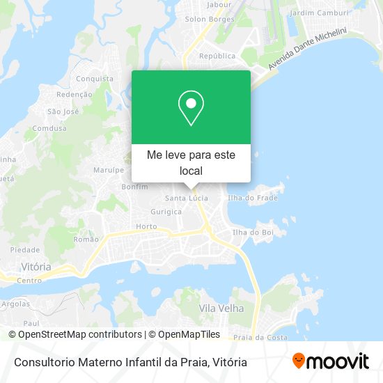 Consultorio Materno Infantil da Praia mapa