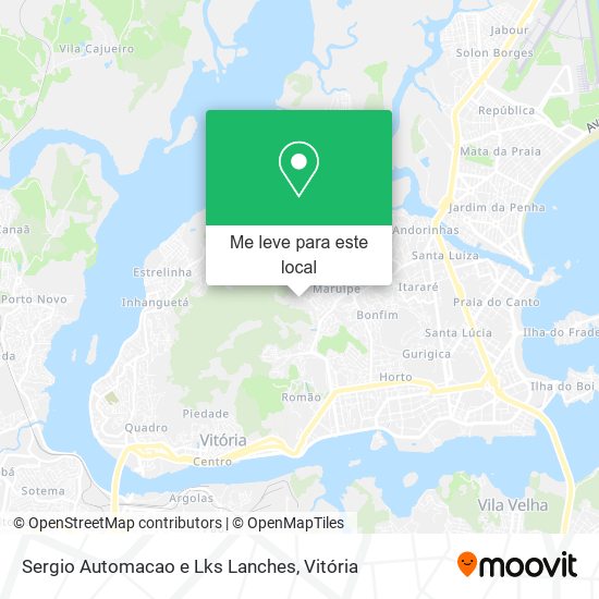 Sergio Automacao e Lks Lanches mapa