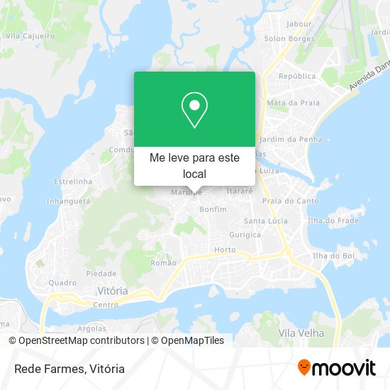 Rede Farmes mapa