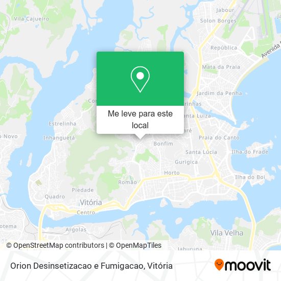 Orion Desinsetizacao e Fumigacao mapa