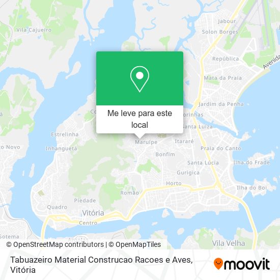 Tabuazeiro Material Construcao Racoes e Aves mapa