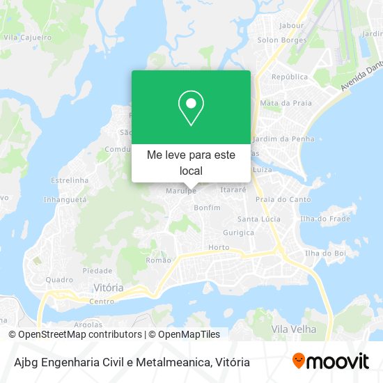 Ajbg Engenharia Civil e Metalmeanica mapa