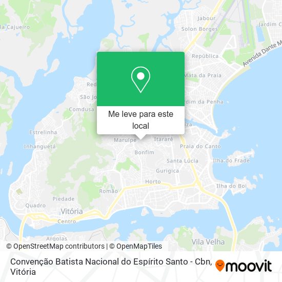 Convenção Batista Nacional do Espírito Santo - Cbn mapa