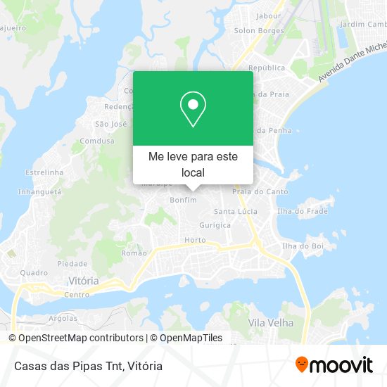 Casas das Pipas Tnt mapa