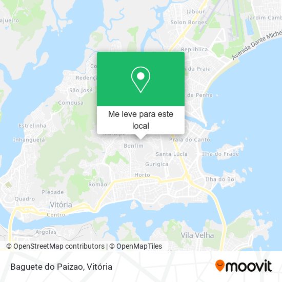 Baguete do Paizao mapa